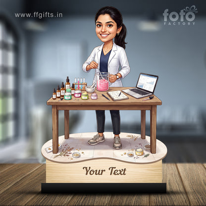 Personalized Gift for Beautician, Makeup Artist & Makeup Lover Caricature C1174