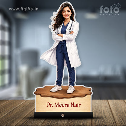 Personalized Female Doctor's Caricature C781