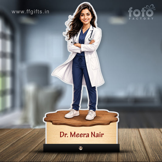 Personalized Female Doctor's Caricature C781