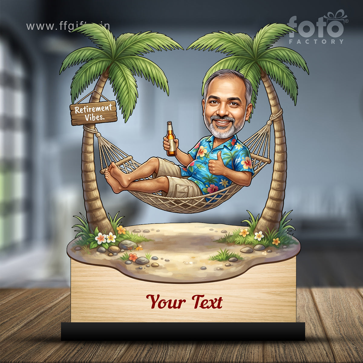 Personalized Male Retirement Caricature C1060