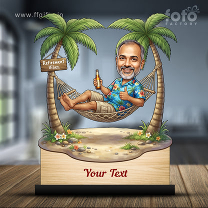Personalized Male Retirement Caricature C1060
