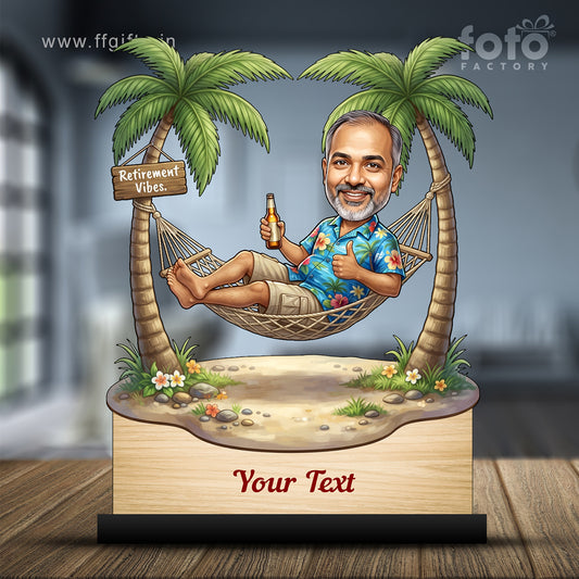 Personalized Male Retirement Caricature C1060