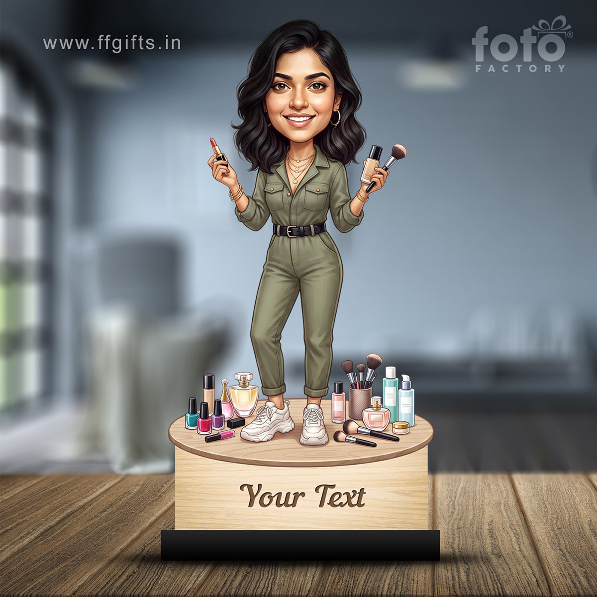 Personalized Gift for Beautician, Makeup Artist & Makeup Lover Caricature C1200