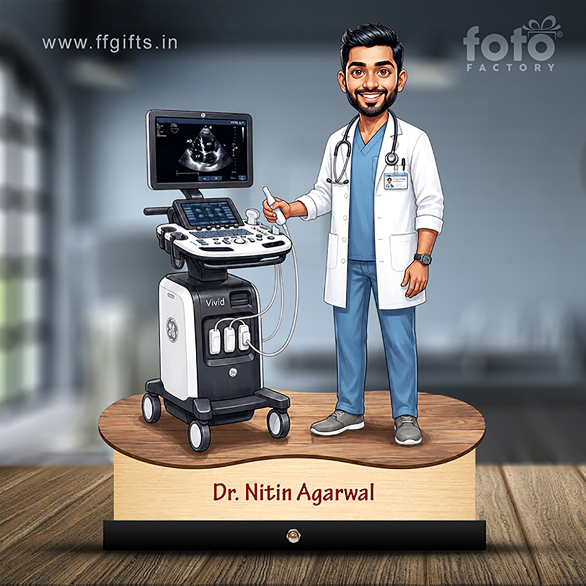 Cardiologist Doctor Caricature C492