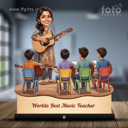 Worlds Best Music Teacher Caricature C502
