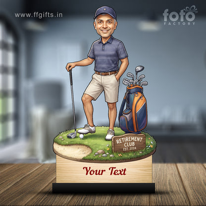 Personalized Male Retirement Caricature C1047