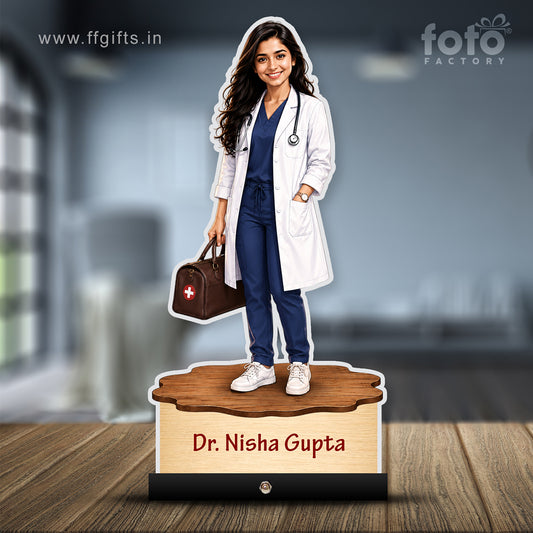 Personalized Female Doctor's Caricature C789