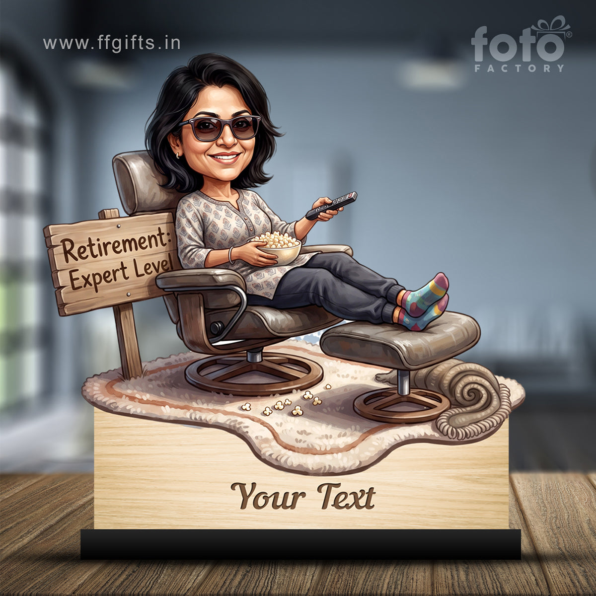 Personalized Female Retirement Caricature C1097