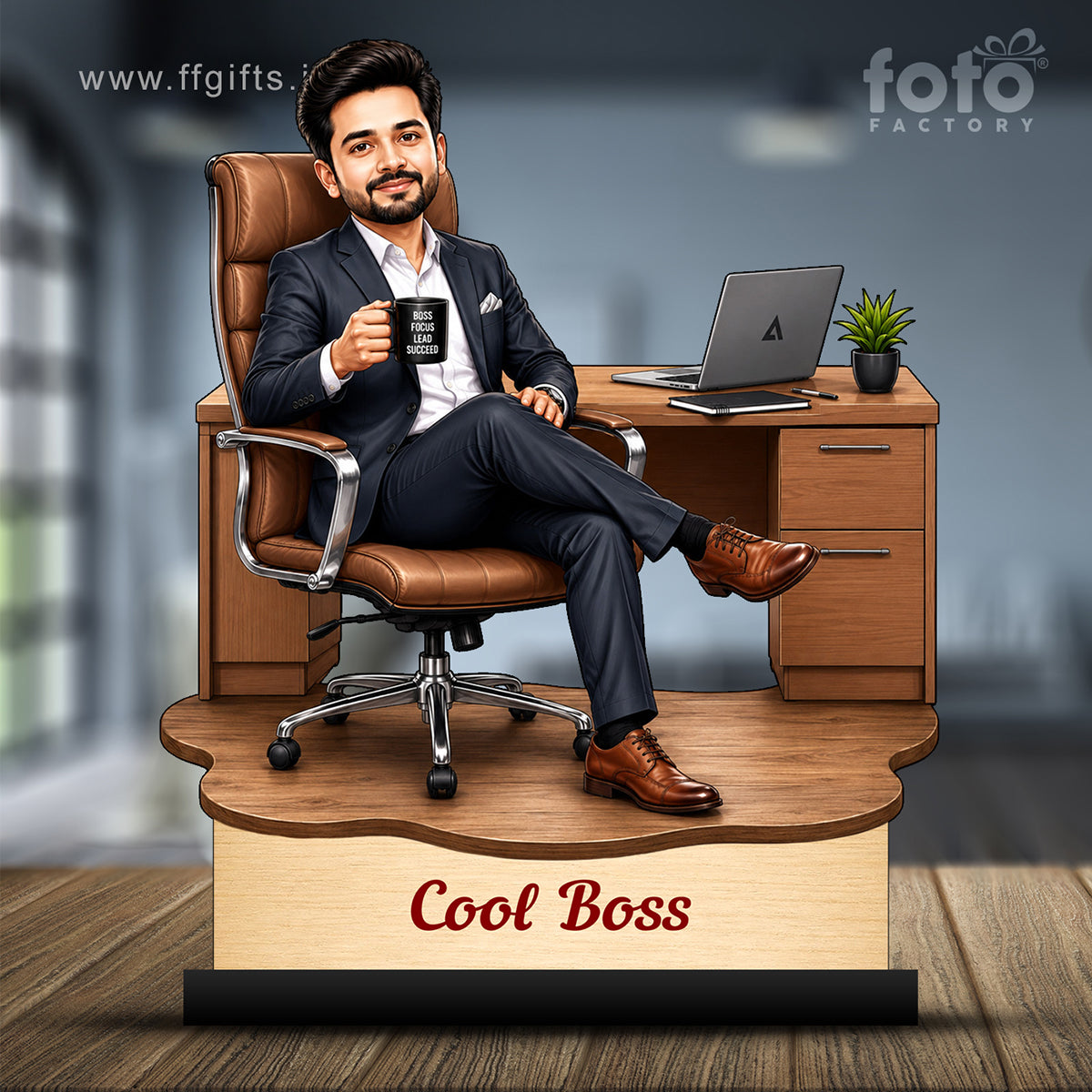Personalized Cool Boss Caricature C811