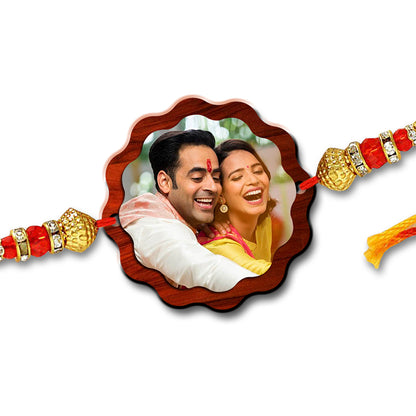 Flower Shape Photo Rakhi R002