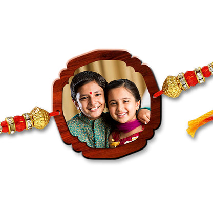 Flower Shape Photo Rakhi R002