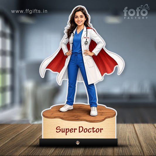 Personalized Female Doctor's Caricature C791