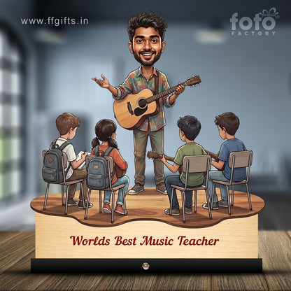 Worlds Best Music Teacher Caricature C505