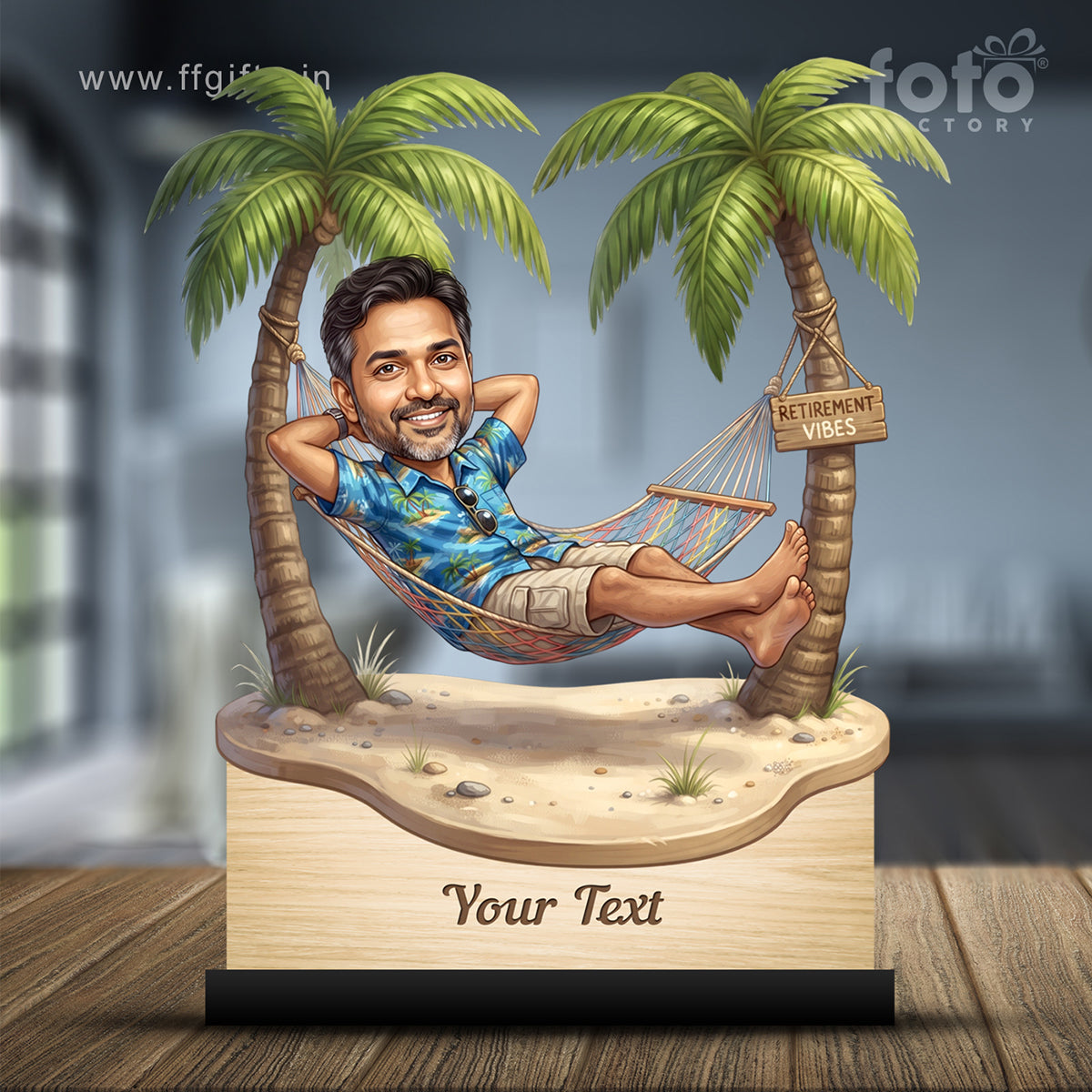 Personalized Male Retirement Caricature C1072