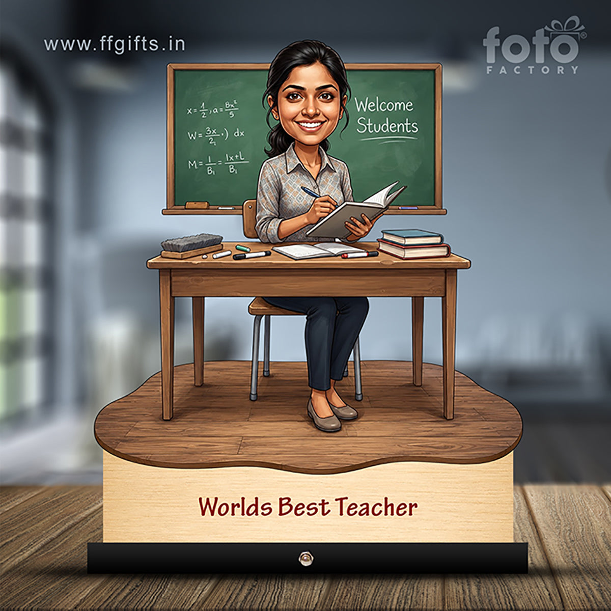 Worlds Best Teacher Caricature C516