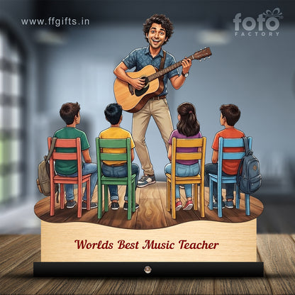 Worlds Best Music Teacher Caricature C503