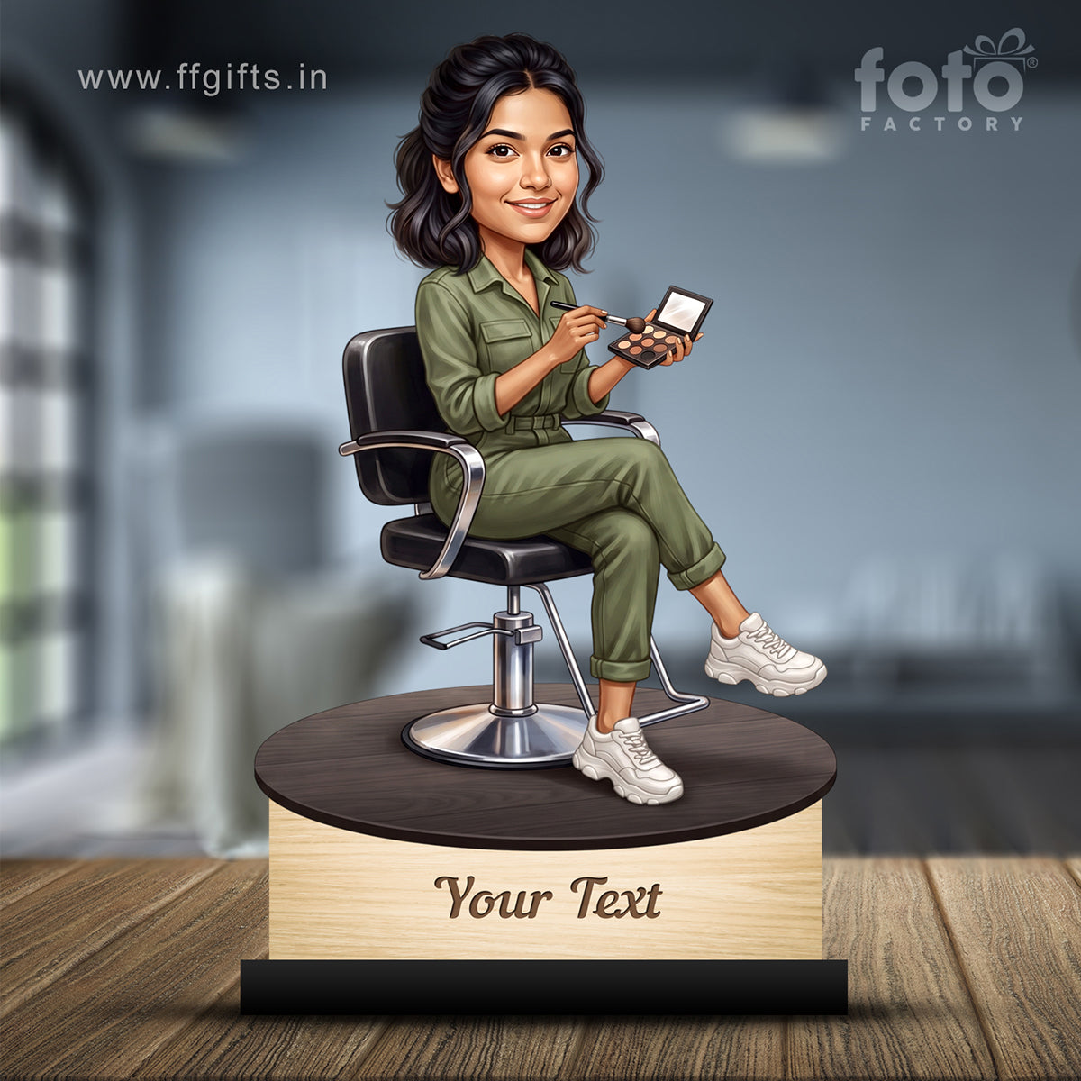 Personalized Gift for Beautician, Makeup Artist & Makeup Lover Caricature C1176
