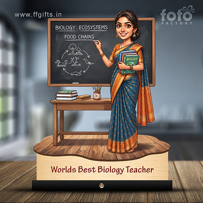 Worlds Best Biology Teacher Caricature C512