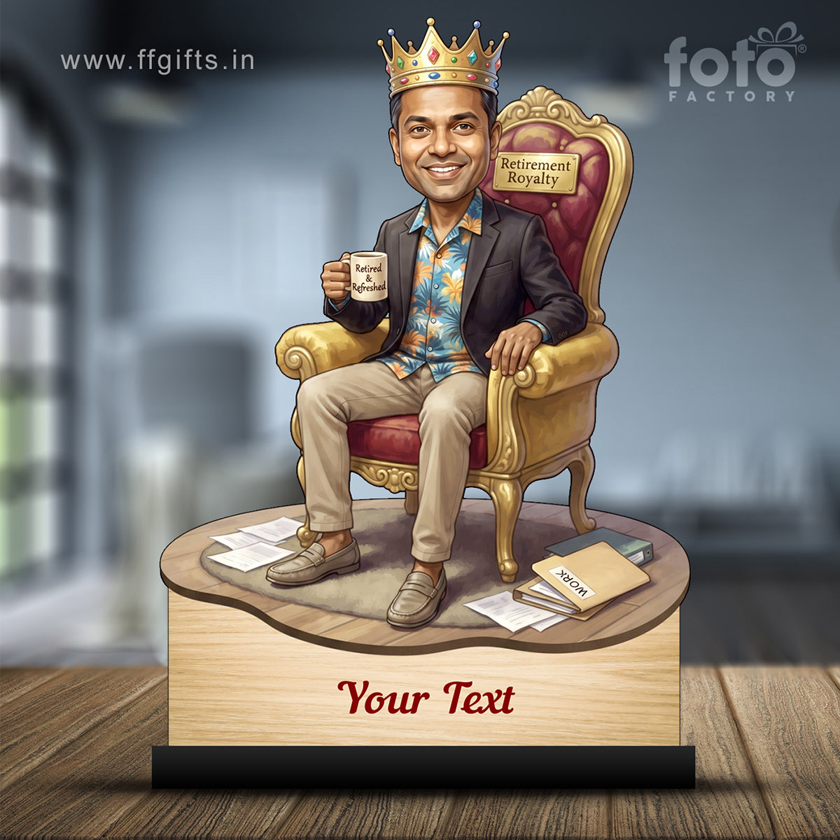 Personalized Male Retirement Caricature C1057