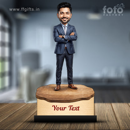 Personalized Corporate Office Male Employee Caricature C909