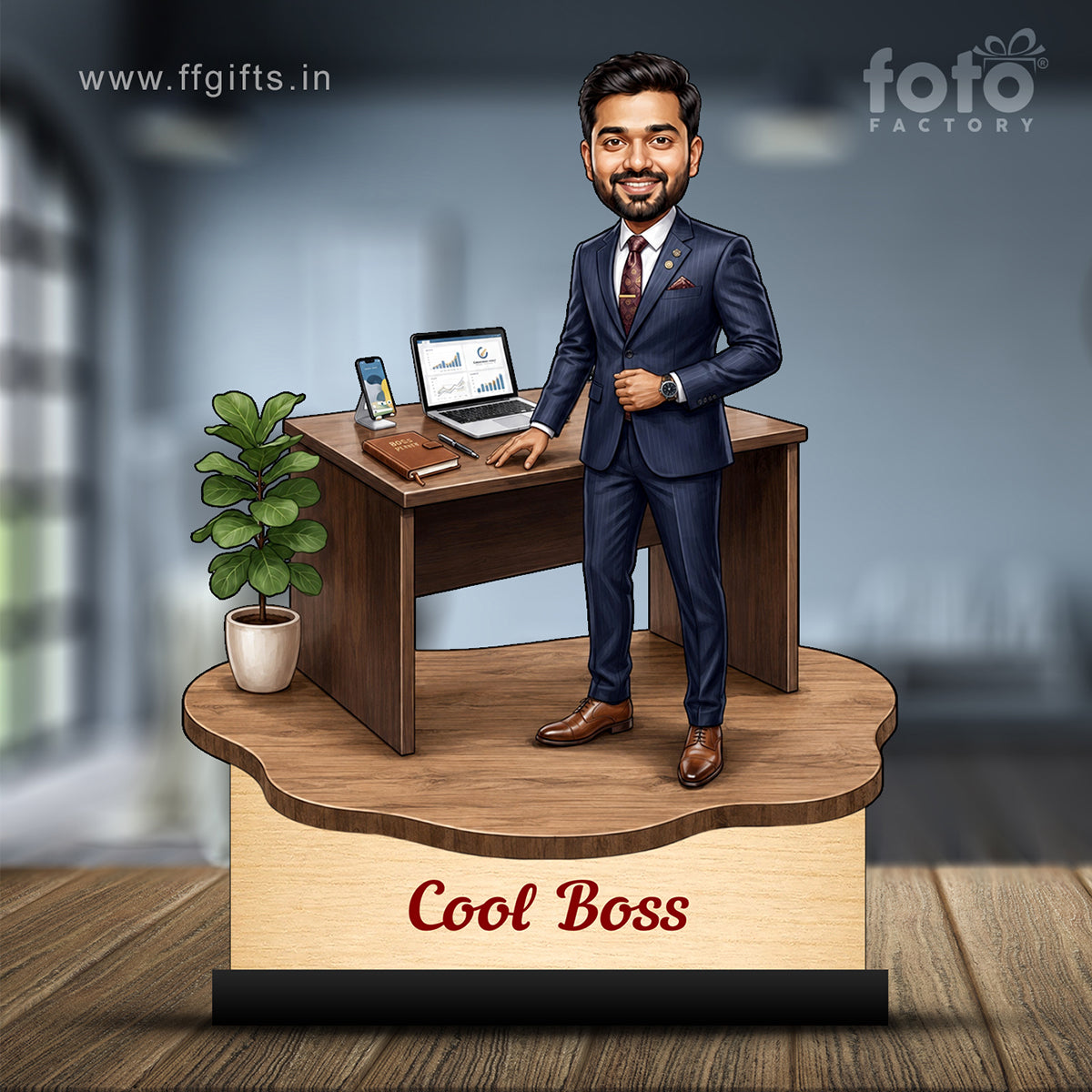 Personalized Cool Boss Caricature C826