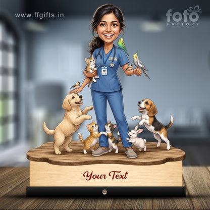 Veterinary Doctor Caricature C706
