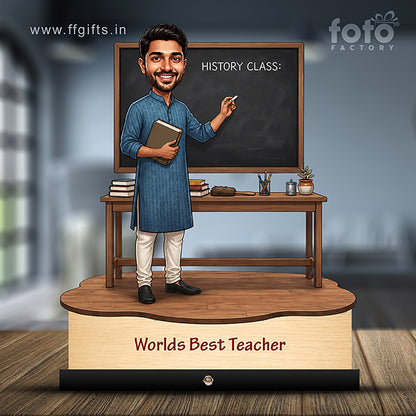 Worlds Best Teacher Caricature C515