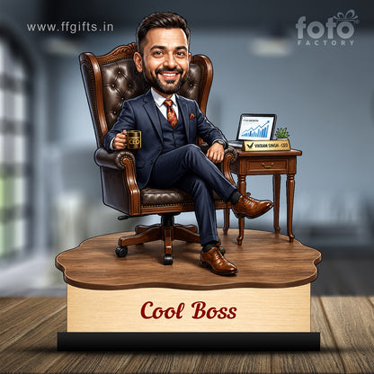 Personalized Cool Boss Caricature C838