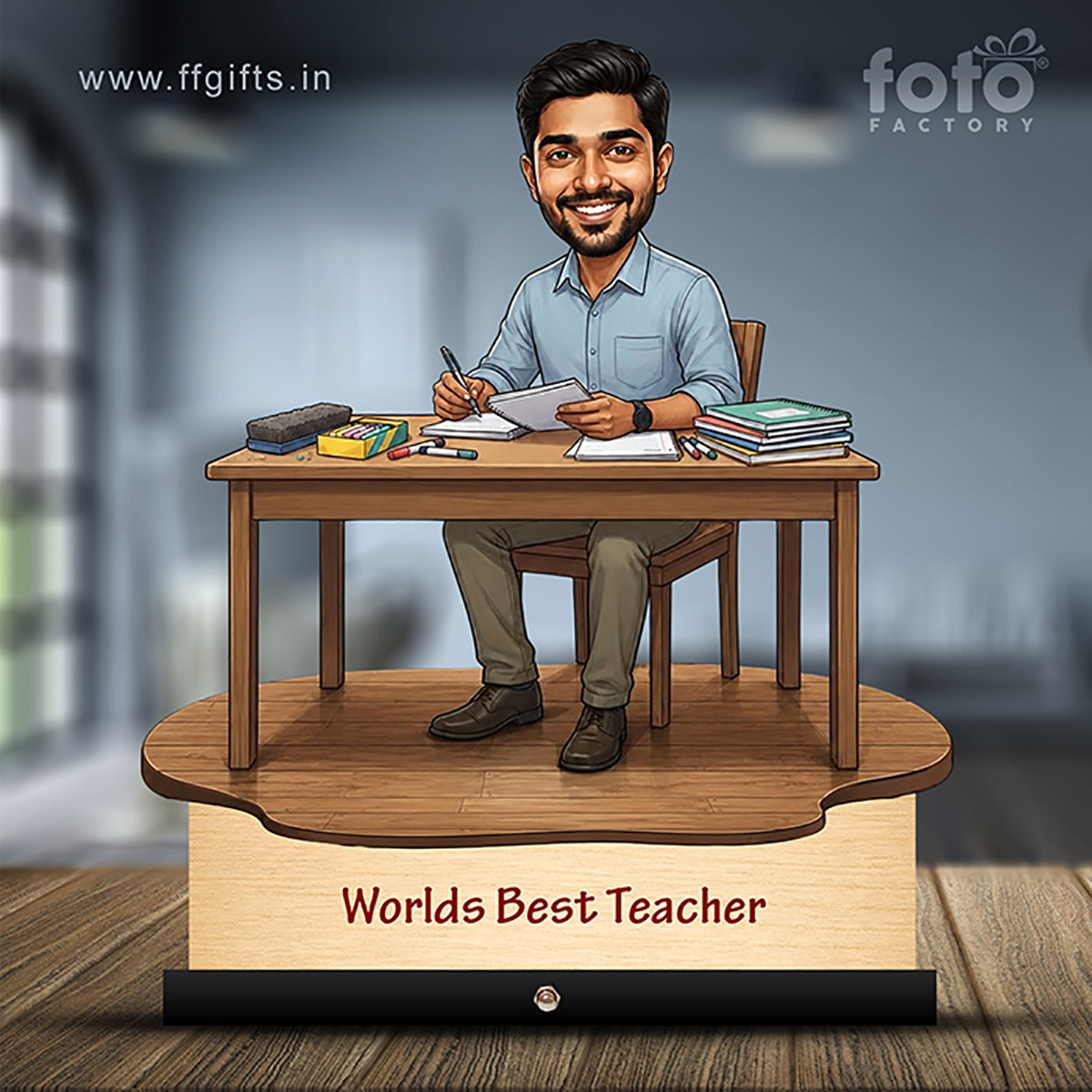 Worlds Best Teacher Caricature C529
