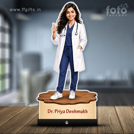 Personalized Female Doctor's Caricature C785