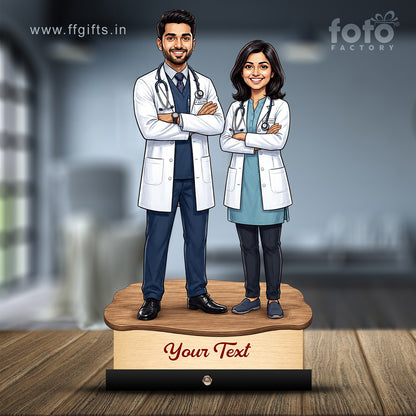 Couple Doctor Caricature C611