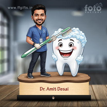 Dentist Doctor Caricature for Male Doctor C573