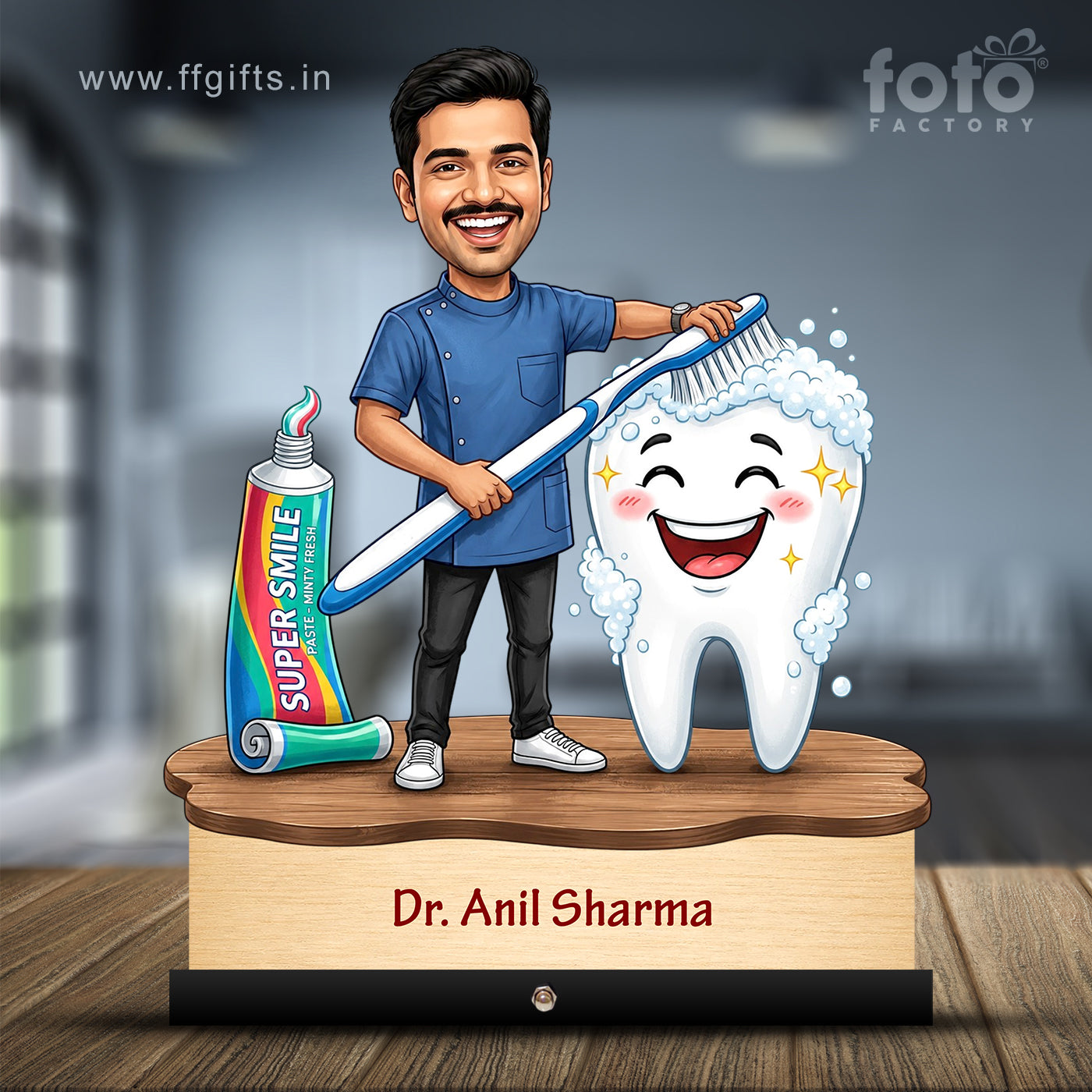Dentist Doctor Caricature for Male Doctor C563