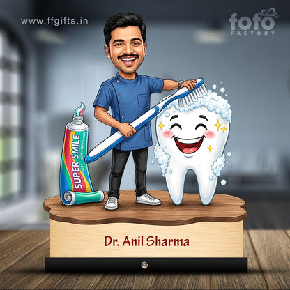 Dentist Doctor Caricature for Male Doctor C563