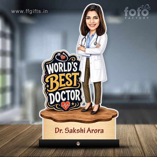 Personalized Female Doctor's Caricature C806