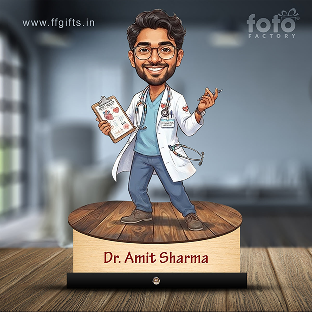 Cardiologist Doctor Caricature C485