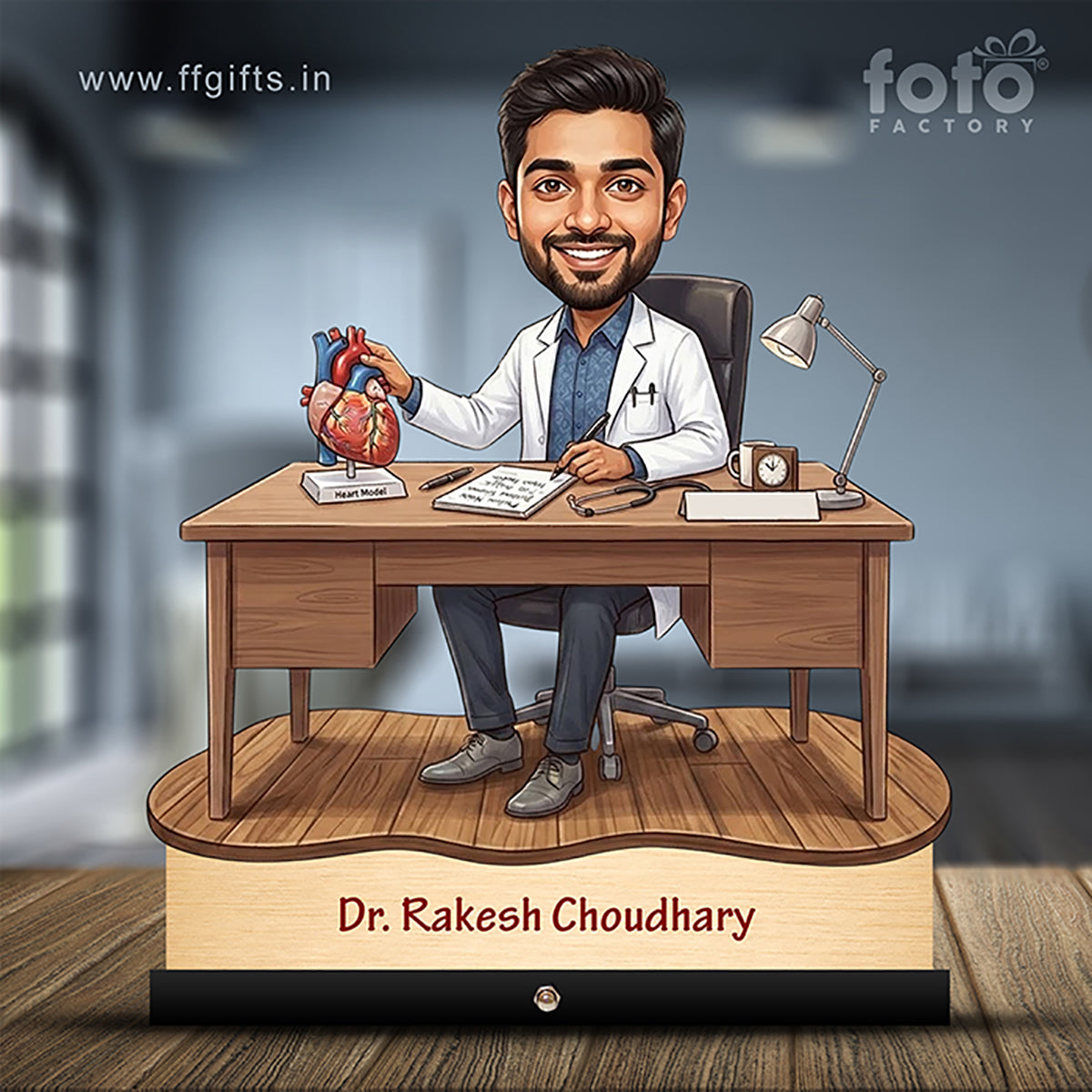 Cardiologist Doctor Caricature C498