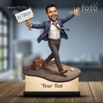 Personalized Male Retirement Caricature C1089