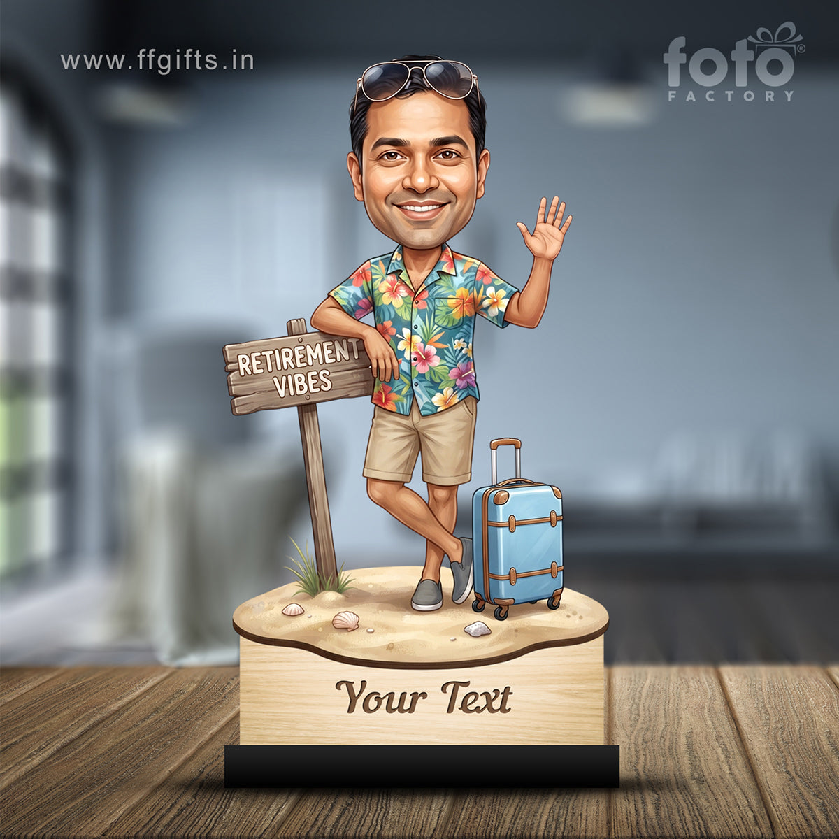 Personalized Male Retirement Caricature C1095