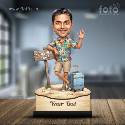 Personalized Male Retirement Caricature C1095