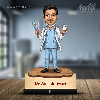 Dentist Doctor Caricature for Male Doctor C575