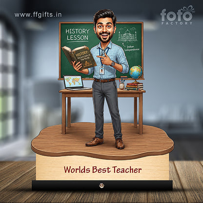 Worlds Best History Teacher Caricature C528