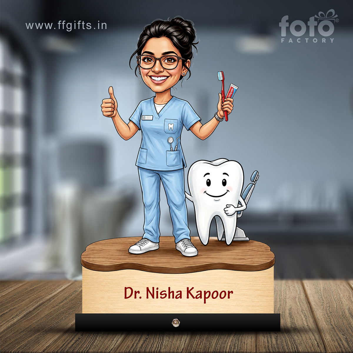 Dentist Doctor Caricature for Female Doctor C570
