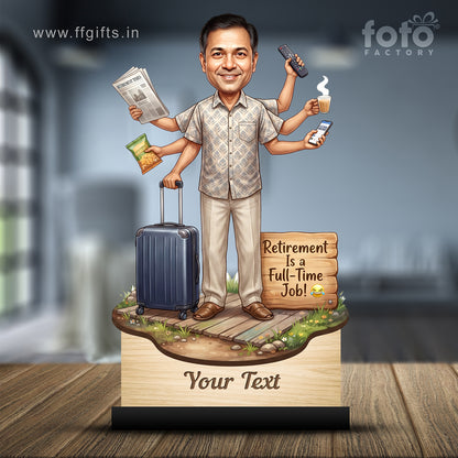Personalized Male Retirement Caricature C1093