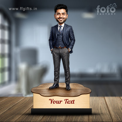 Personalized Corporate Office Male Employee Caricature C907