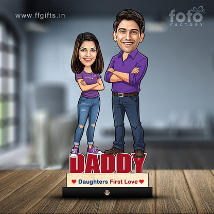 Father and Daughter Caricature C427