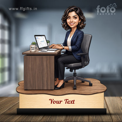 Personalized Corporate Office Employee Caricature C881