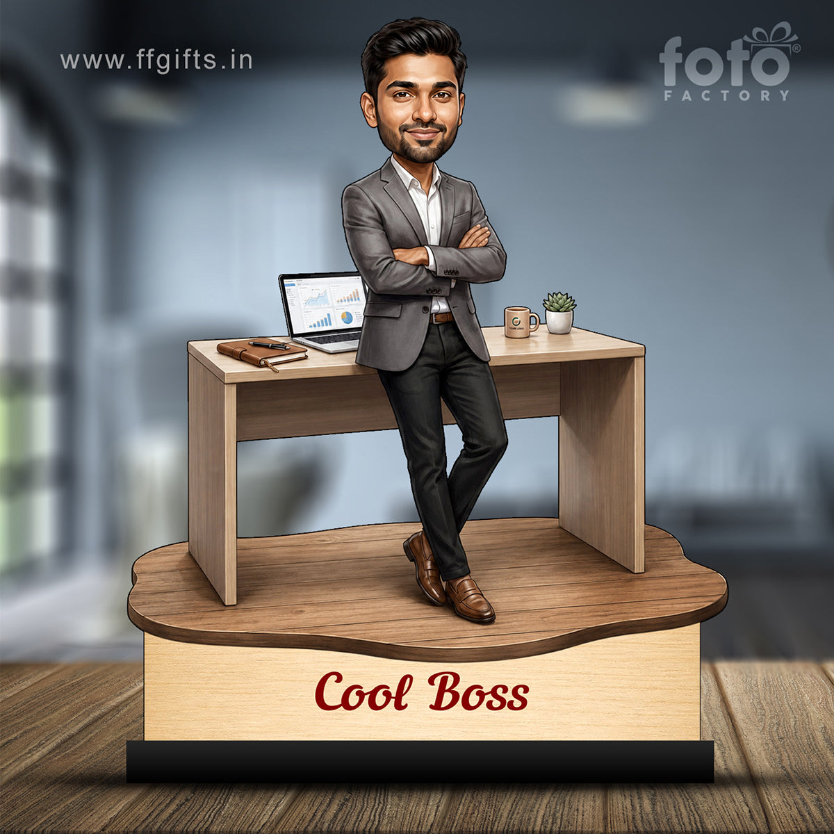 Personalized Cool Boss Caricature C825