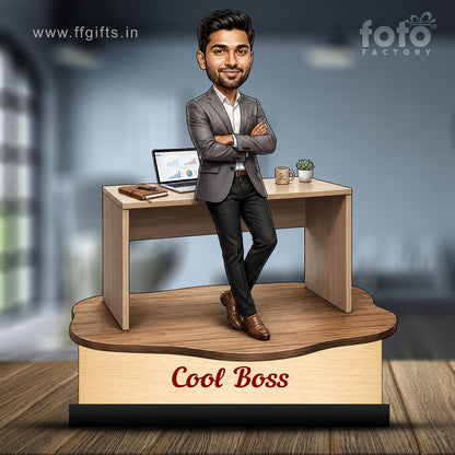 Personalized Cool Boss Caricature C825