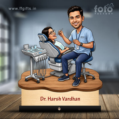 Dentist Doctor Caricature for Male Doctor C571